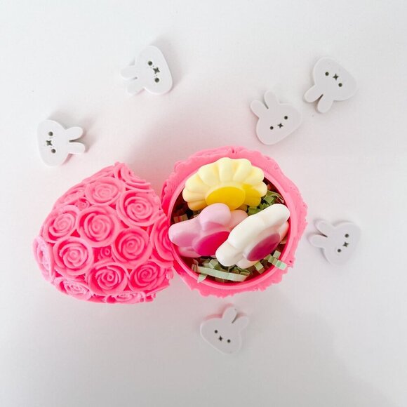 Rose-Covered Easter Eggs โ Handcrafted Party Favors, Spring Decor, Wedding Gifts - Picture 4 of 9